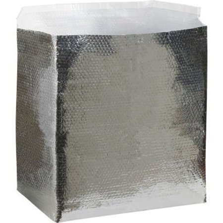 BOX PACKAGING Global Industrial„¢ Cool Shield Insulated Box Liners, 14"L x 10"W x 10"D, Silver, 25/Pack INL141010